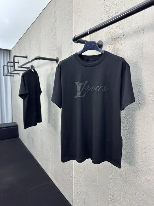 Sequin letter short sleeves