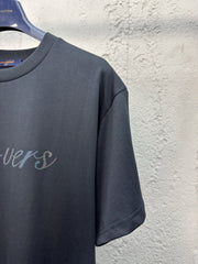 Sequin letter short sleeves