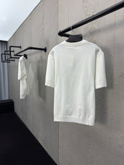 Wool knitted short sleeves