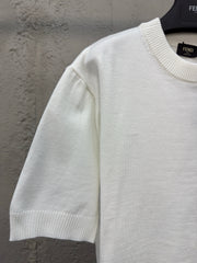 Wool knitted short sleeves