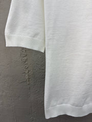 Wool knitted short sleeves