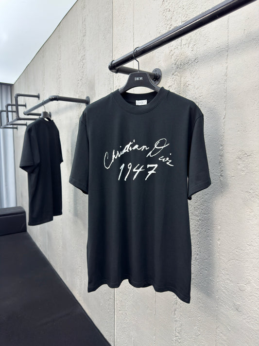 Signature flocked short sleeves