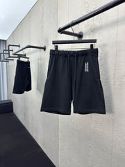 Sanskrit pattern embroidered shorts