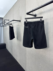 Sanskrit pattern embroidered shorts