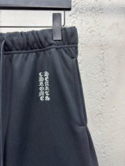 Sanskrit pattern embroidered shorts