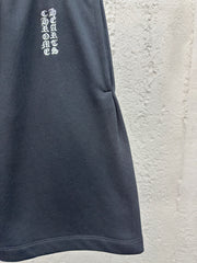 Sanskrit pattern embroidered shorts