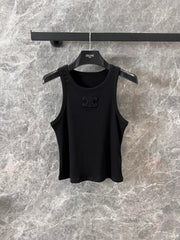 Embroidered all-match vest