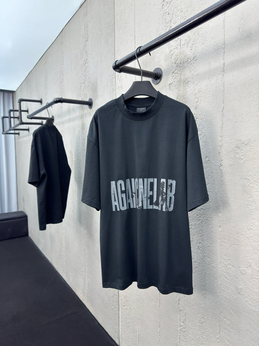 Cracked printed short sleeves