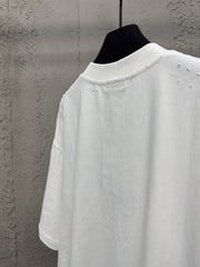 Cracked printed short sleeves