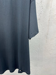 Back ink-splashed printed short sleeves