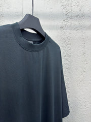 Back ink-splashed printed short sleeves