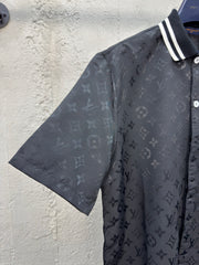 Jacquard full-print POLO shirt