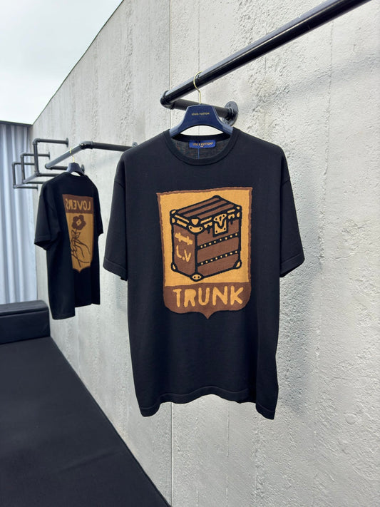 Box flower woolen short sleeves