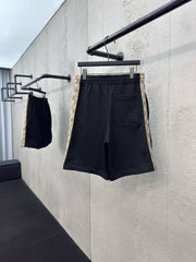 Checkered ribbon shorts