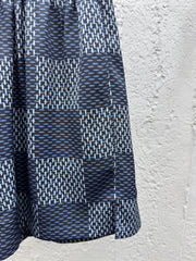 Silk checkerboard shorts