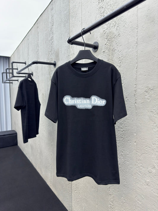 Printed letter fluorescent short sleeves