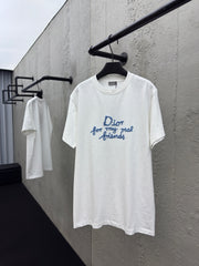 Letter embroidered short sleeves