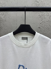Letter embroidered short sleeves