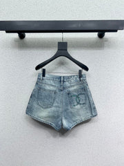 Pocket sequin shorts