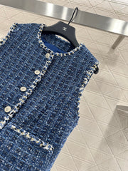 Braided Dress-Hemmed Vest