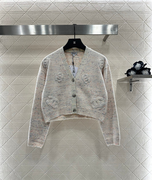 Letter Knit Cardigan