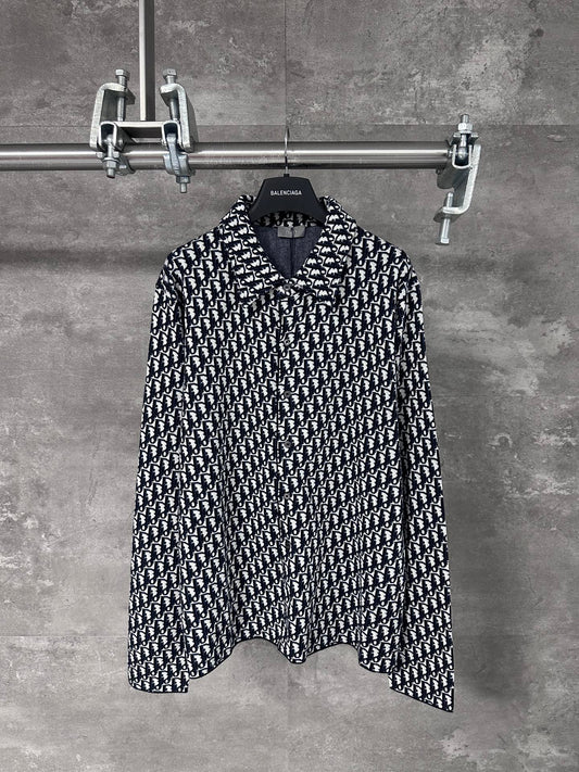 All-over printed knit shirt