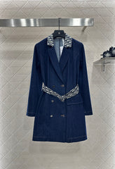 Belted Denim Trench Coat