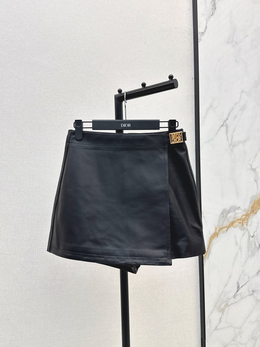 Lambskin Leather Skirt