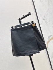 Lambskin Leather Skirt