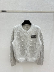 3D Ball Hollow Cardigan