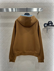 Hooded Zippered Drawstring Jacket