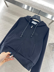 Hooded Zip-Up Jacket with Brushed Fleece