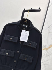 A wool coat with pockets