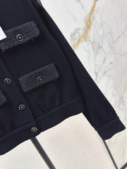A wool coat with pockets