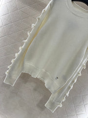 Solid Bow Knit Sweater