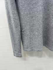 Hooded lace knitted long-sleeved sweater