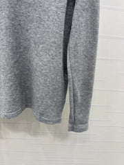 Hooded lace knitted long-sleeved sweater