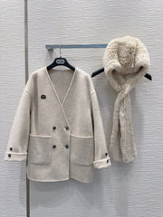 Double-faced cashmere coat