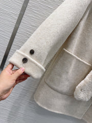 Double-faced cashmere coat