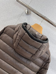 lightweight hooded down jacket