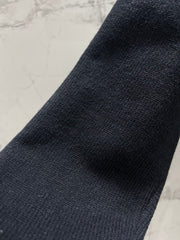 Bowknot hollow jacquard crew neck knitted sweater