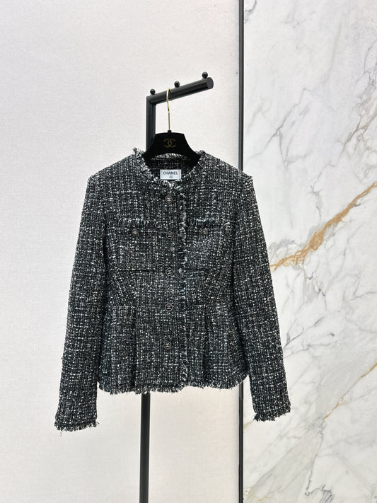 Fringe and Fur Trim Dress Coat