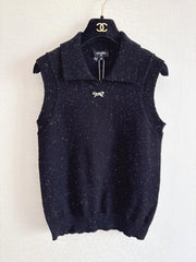 Collared Knitted Vest