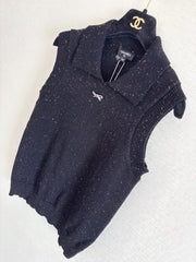 Collared Knitted Vest
