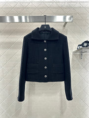 Plaid Tweed Sequined Dress Jacket