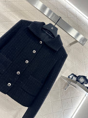 Plaid Tweed Sequined Dress Jacket