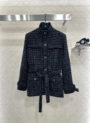 Woven Belt Dress Coat