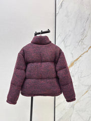 Wool Knit Down Puffer Jacket
