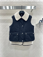 Two-Piece Teddy Fleece Vest Set