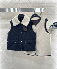 Two-Piece Teddy Fleece Vest Set